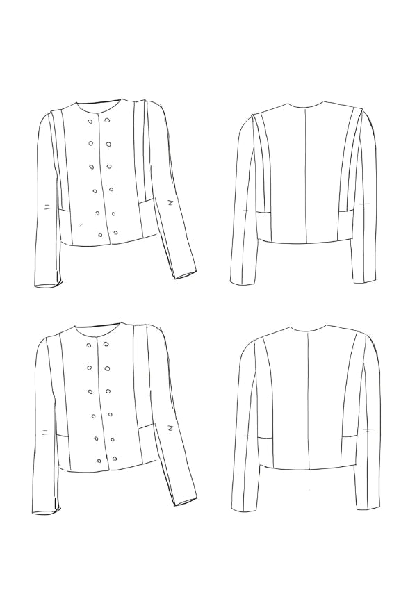 METROPOLIS Veste patron de couture pochette - MAISON FAUVE Patron de couture MAISON FAUVE | Gaspard et Léonie Tissus en ligne et Mercerie à Toulouse