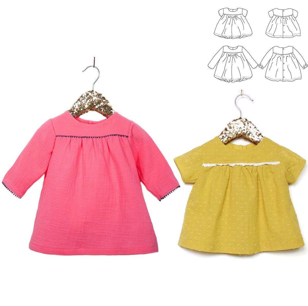 OSLO Blouse/Robe patron de couture pochette Patron de couture Ikatee | Gaspard et Léonie Tissus Mercerie Toulouse