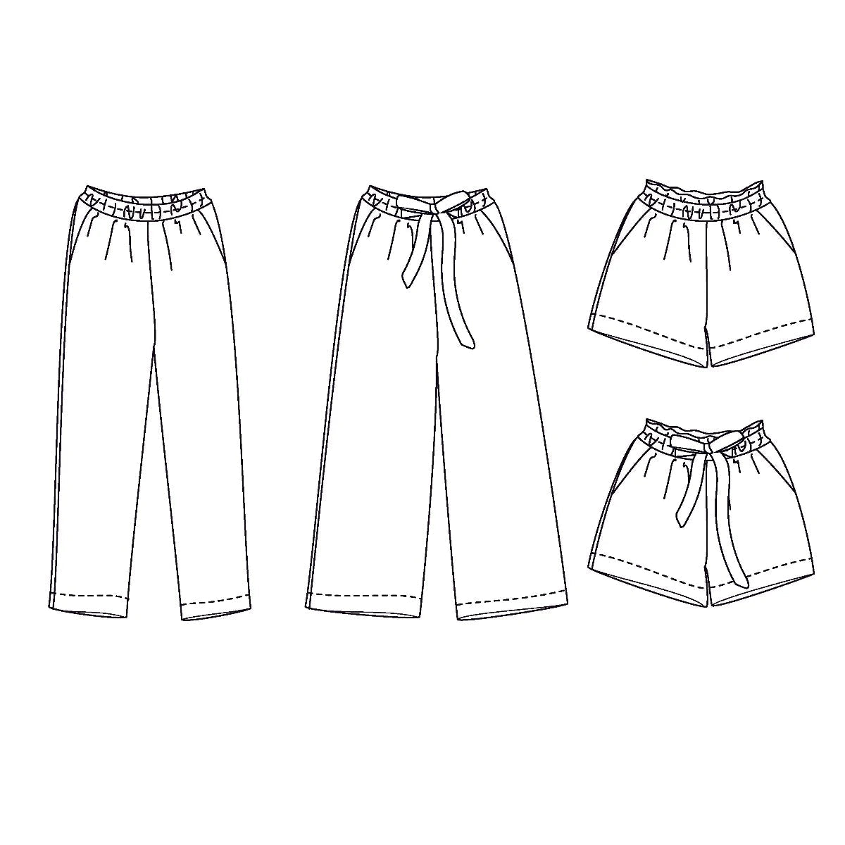 Pantalon et Short SINGAPOUR - Patron de couture - IKATEE Patron de couture Ikatee | Gaspard et Léonie Tissus en ligne et Mercerie à Toulouse