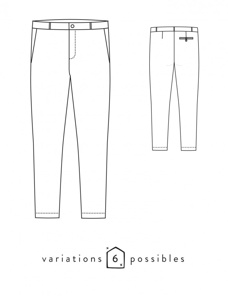 Pantalon femme ATTITUDE Patron de couture pochette - Atelier SCÄMMIT Patron de couture ATELIER SCÄMMIT | Gaspard et Léonie Tissus en ligne et Mercerie à Toulouse