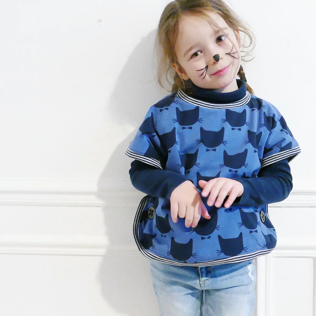 Poncho ASTER - patron de couture pochette - IKATEE Patron de couture Ikatee | Gaspard et Léonie Tissus en ligne et Mercerie à Toulouse