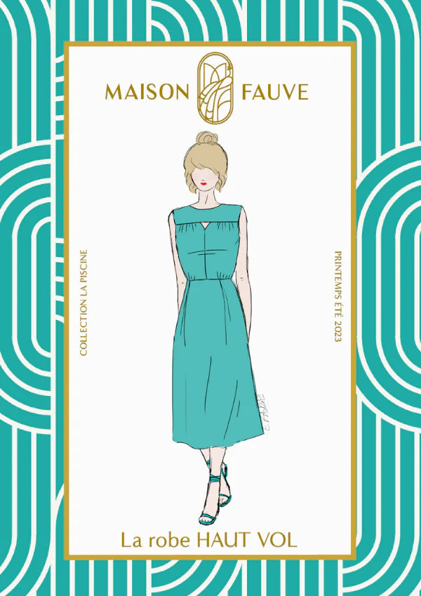 Robe HAUT VOL Patron de couture Pochette - MAISON FAUVE Patron de couture MAISON FAUVE | Gaspard et Léonie Tissus en ligne et Mercerie à Toulouse