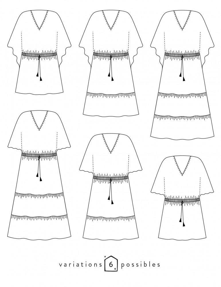 Robe Helios SCAMMIT Patron de couture pochette - L'atelier de Gaspard et Léonie