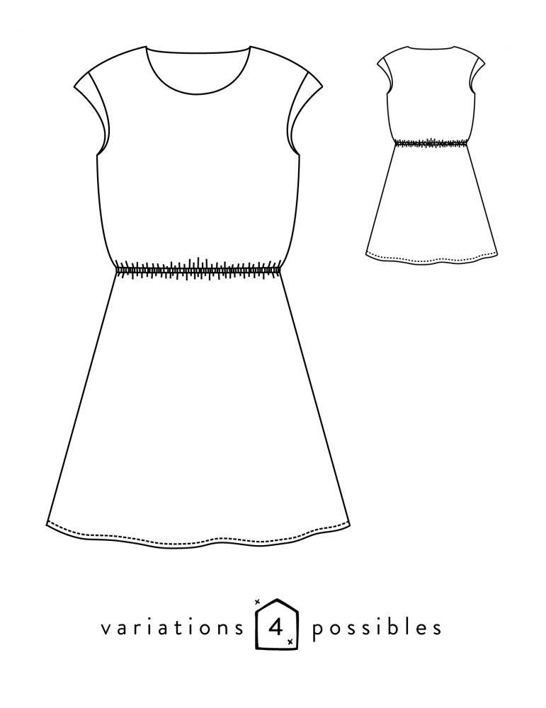 Robe ou Blouse femme TOKYO Patron de couture pochette - L'atelier de Gaspard et Léonie