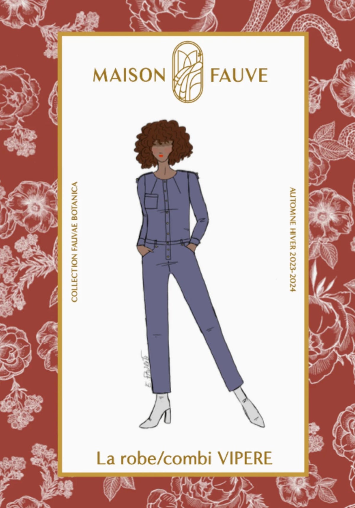 Robe/Combi VIPERE patron de couture pochette - MAISON FAUVE Patron de couture MAISON FAUVE | Gaspard et Léonie Tissus en ligne et Mercerie à Toulouse