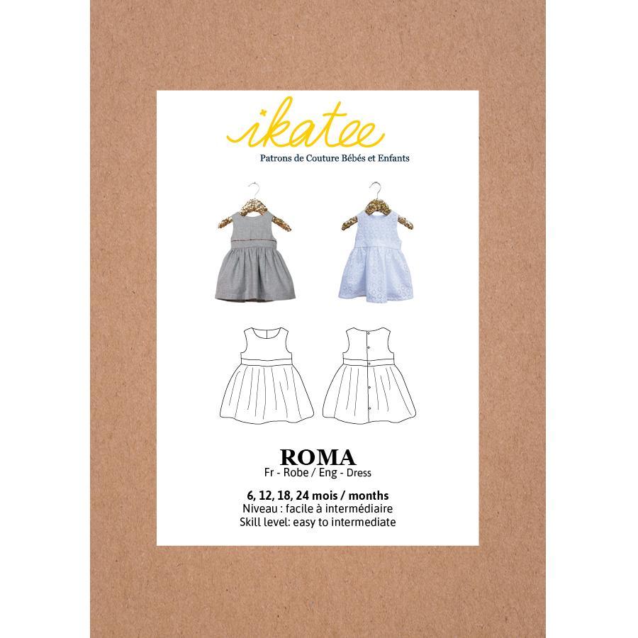 ROMA Robe patron de couture pochette Patron de couture Ikatee | Gaspard et Léonie Tissus Mercerie Toulouse