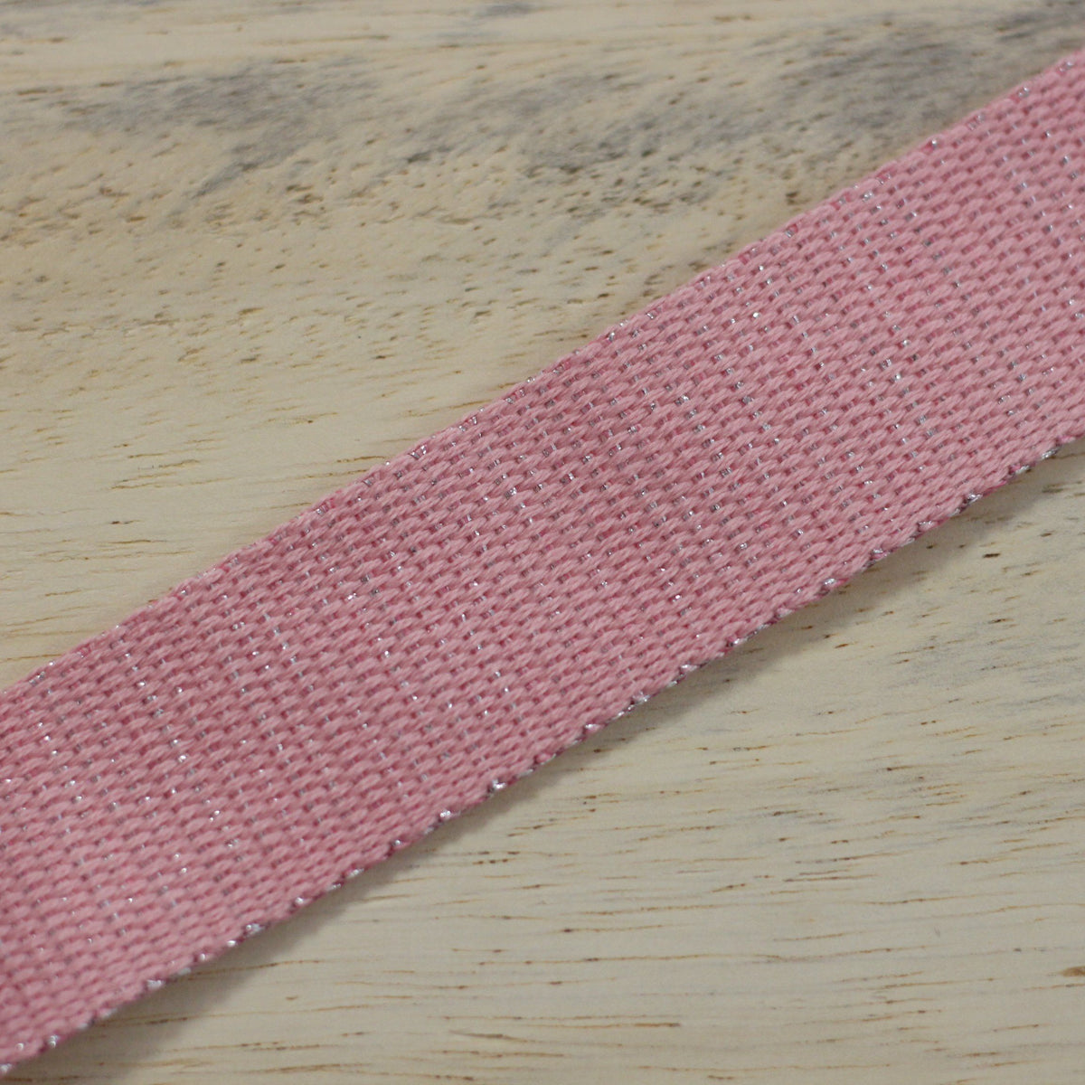 Sangle Métallisée Rose/Argent (Vendu x10cm) Mercerie Sélection Gaspard & Léonie | Gaspard et Léonie Tissus Mercerie Toulouse