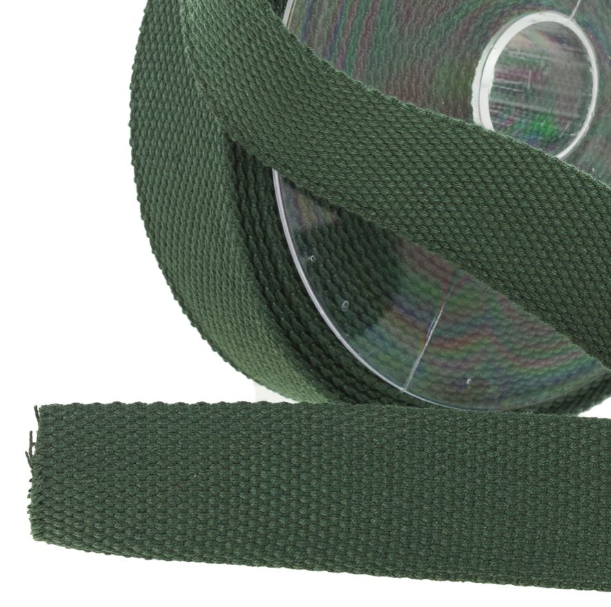 Sangle Unie 30mm (Vendu x10cm) VERT KAKI COL:47 Sélection Gaspard & Léonie | Gaspard et Léonie Tissus en ligne et Mercerie à Toulouse