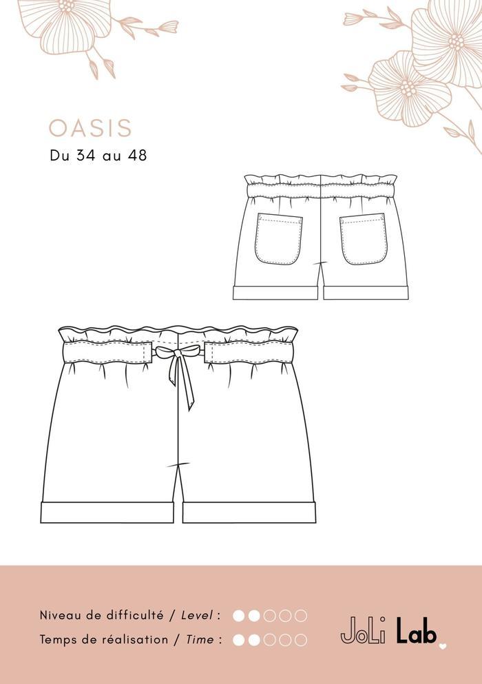 Short OASIS - Patron de couture pochette Patron de couture JOLI LAB | Gaspard et Léonie Tissus Mercerie Toulouse