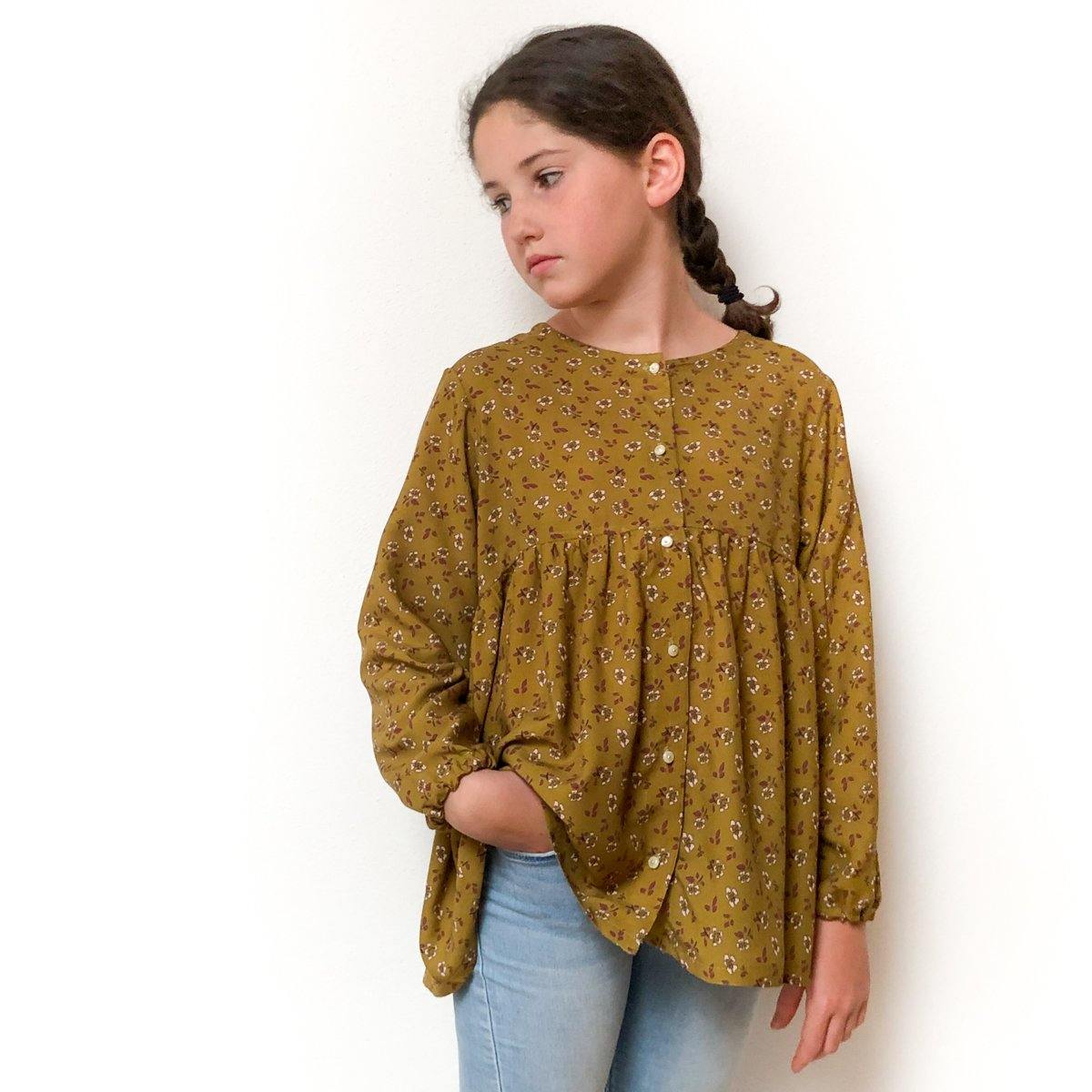 STOCKHOLM KIDS Blouse ou robe fille Patron de couture pochette - L'atelier de Gaspard et Léonie