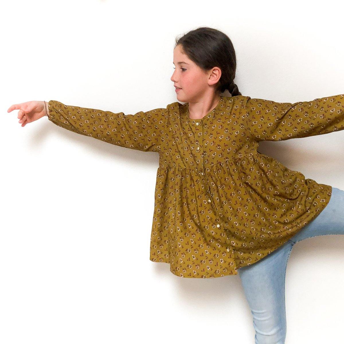 STOCKHOLM KIDS Blouse ou robe fille Patron de couture pochette - L'atelier de Gaspard et Léonie