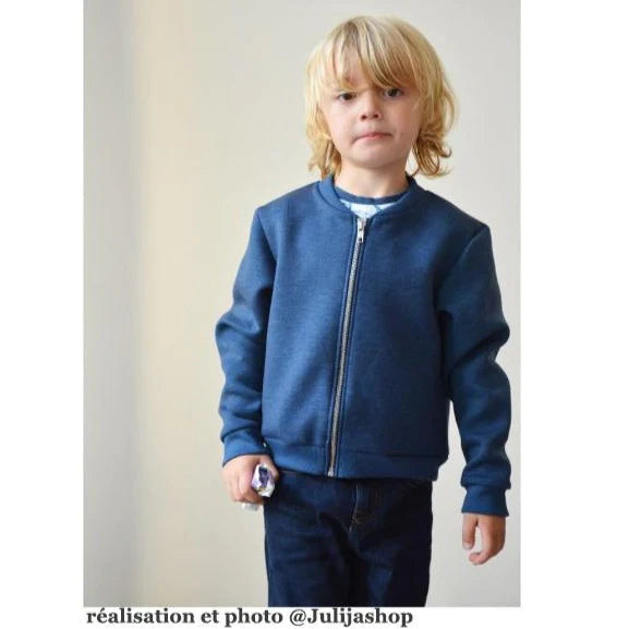 Sweat Bomber JULES - patron de couture pochette - IKATEE Patron de couture Ikatee | Gaspard et Léonie Tissus en ligne et Mercerie à Toulouse