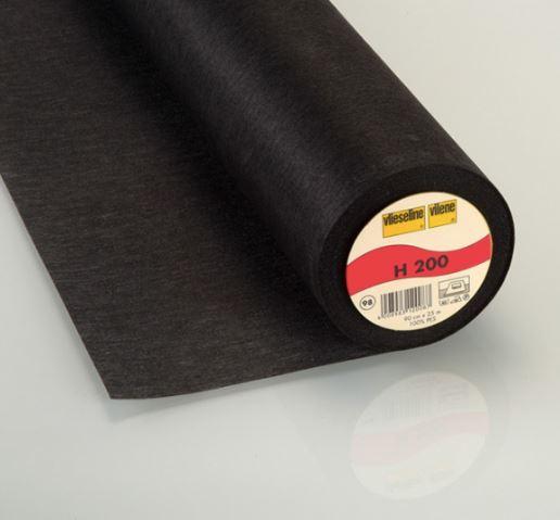 Thermocollant H200 VLIESELINE Noir (Vendu X10cm) - L'atelier de Gaspard et Léonie