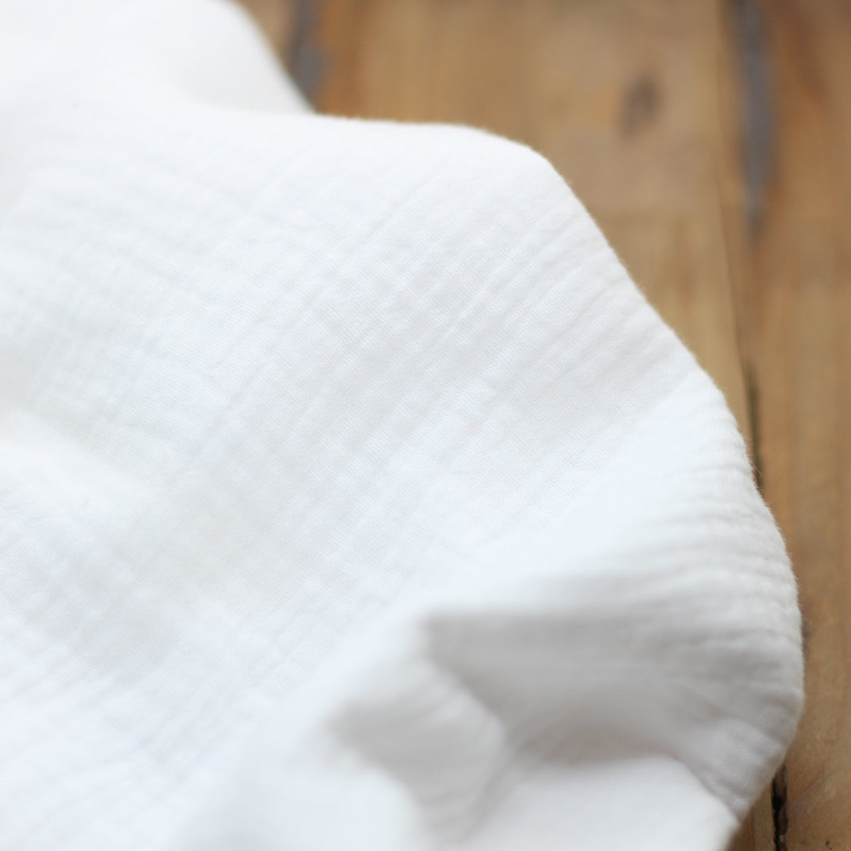 Tissu Double gaze de coton - Blanc (Vendu x10cm) Tissus Sélection Gaspard & Léonie | Gaspard et Léonie Tissus en ligne et Mercerie à Toulouse