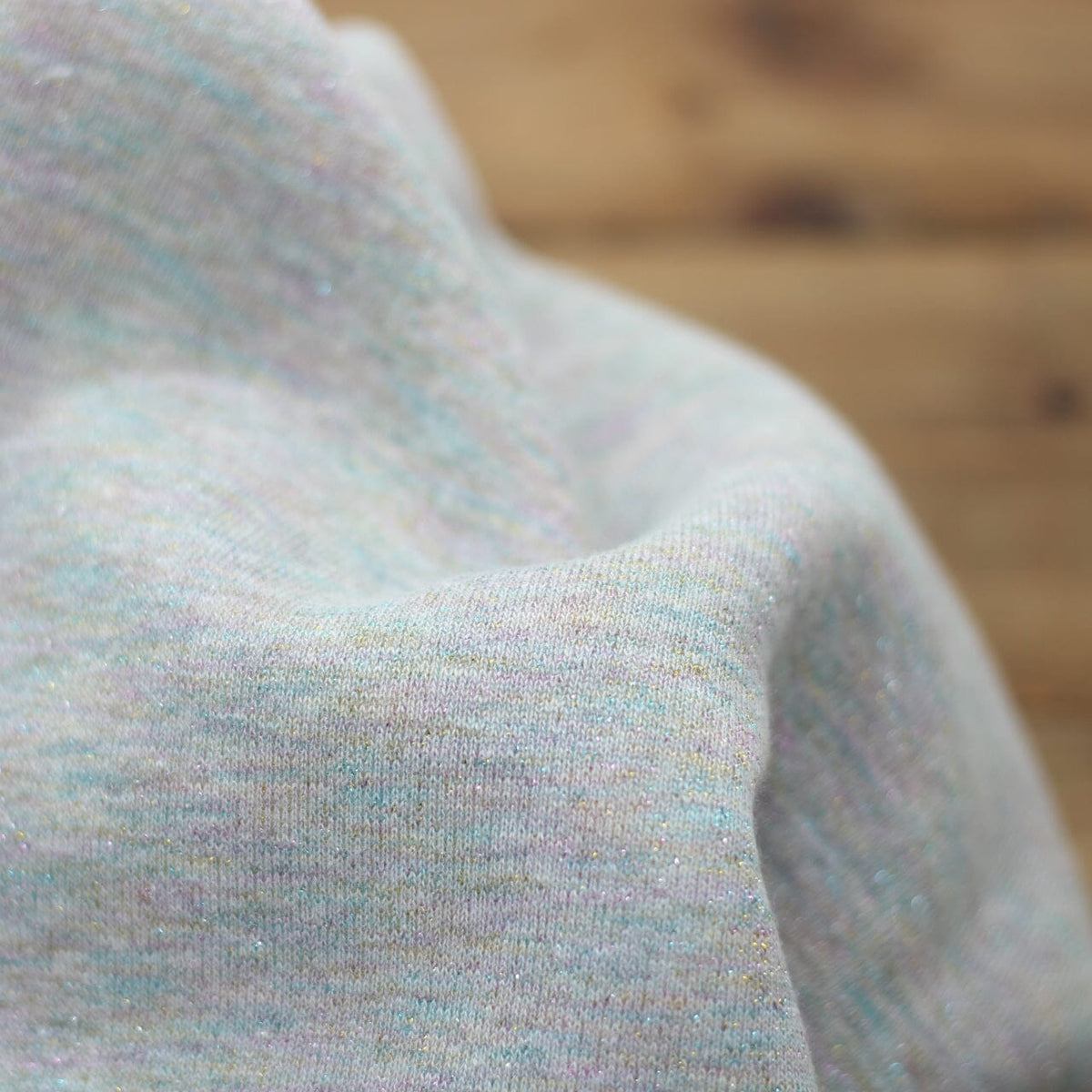 Tissu French Terry Glitter Gris chiné/Arc en ciel (Vendu x10cm) Tissus Sélection Gaspard & Léonie | Gaspard et Léonie Tissus en ligne et Mercerie à Toulouse