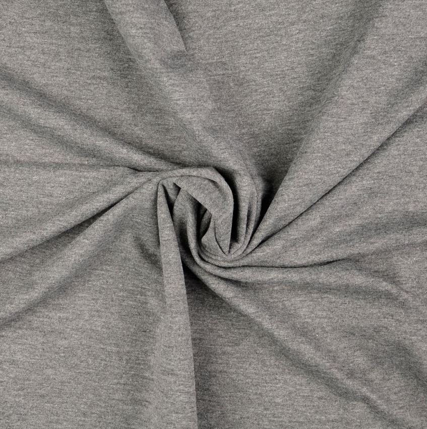 Tissu French Terry Uni - Gris Chiné (Vendu x10cm) Tissus Sélection Gaspard & Léonie | Gaspard et Léonie Tissus en ligne et Mercerie à Toulouse