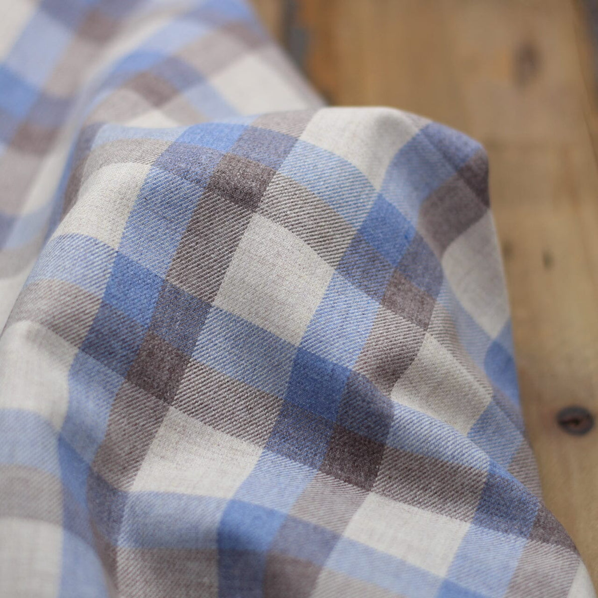 Tissu TARTAN Viyella - Jeans (Vendu x10cm) Tissus katia Fabrics | Gaspard et Léonie Tissus en ligne et Mercerie à Toulouse