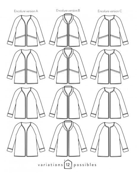 Veste ABSOLU Patron de couture pochette Patron de couture ATELIER SCÄMMIT | Gaspard et Léonie Tissus Mercerie Toulouse