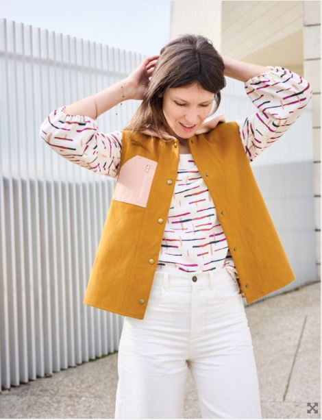 Veste femme ALCOVE Patron de couture pochette - Atelier SCÄMMIT Patron de couture ATELIER SCÄMMIT | Gaspard et Léonie Tissus en ligne et Mercerie à Toulouse